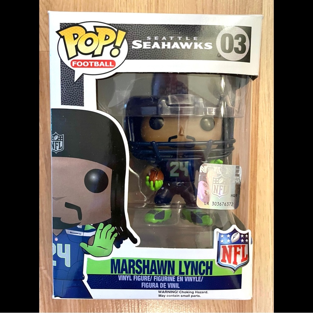 Funko Pop Marshawn Lynch Seattle Seahawks NFL Official